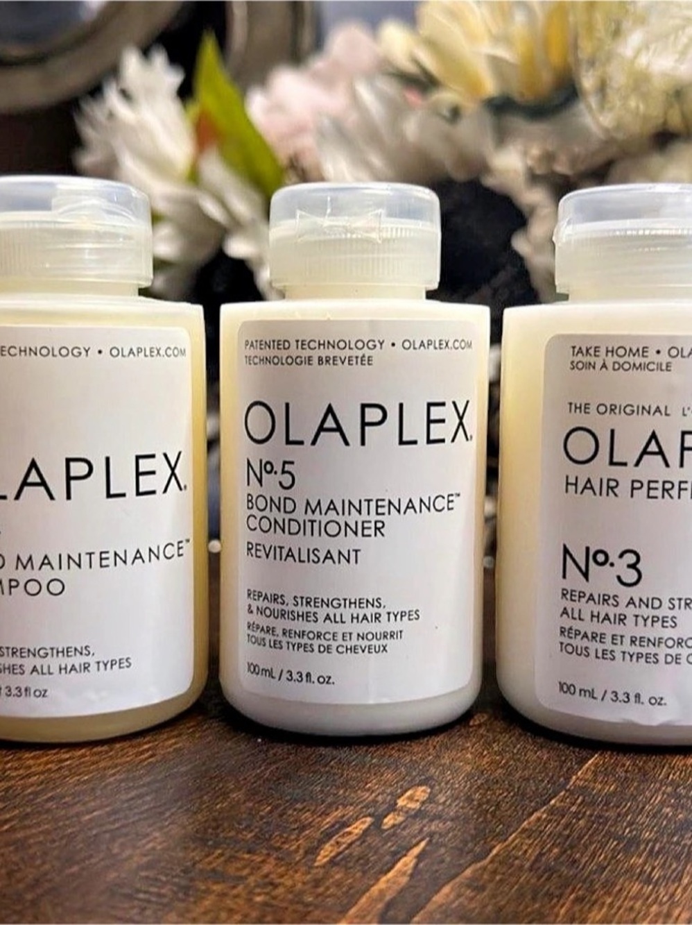Olaplex No. 3, No. 4, and No. 5 Trio Set & No. 5 Hair Treatment Set